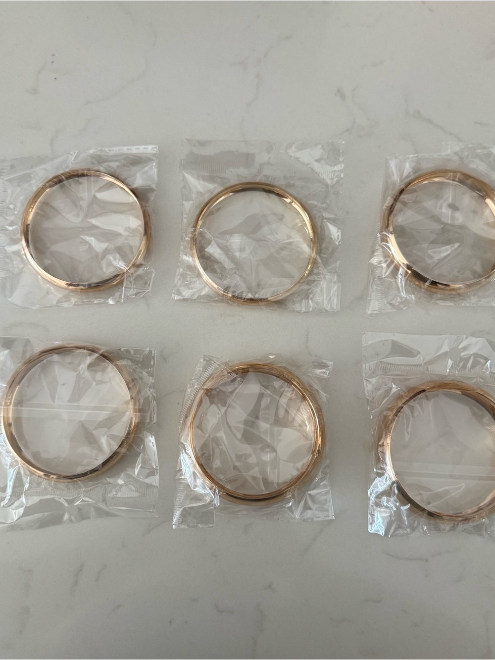 Gold bangles - Pack of 6